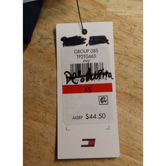 TOMMY HILFIGER SPORT Women's Performance Sports Bra XS Navy Blue Rich Red NWT - Picture 3 of 5